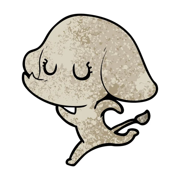 Векторна Ілюстрація Симпатичного Мультиплікаційного Слона — стоковий вектор