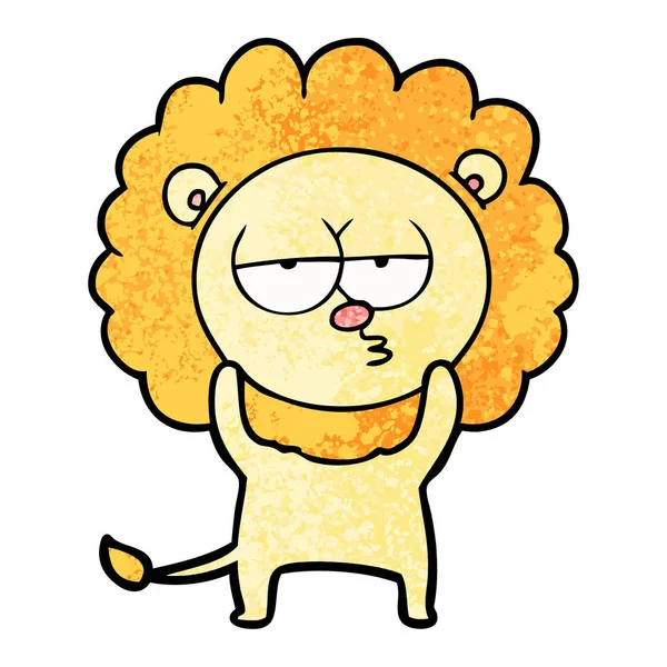 Illustration Vectorielle Lion Percé Dessin Animé — Image vectorielle