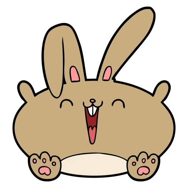 Vector Ilustración Conejo Dibujos Animados — Vector de stock