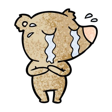 ayı çizgi film karakteri vektör çizim 