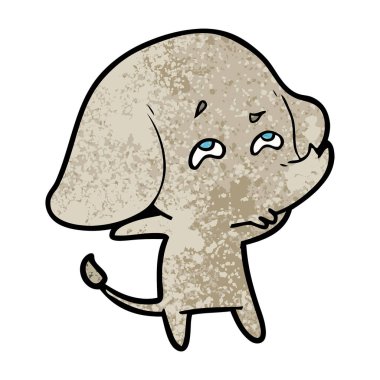 çizgi film fil hatırlamak vektör çizim