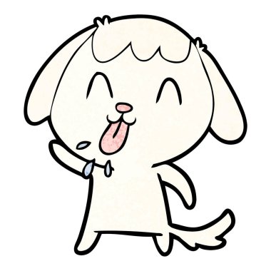 Çizgi film köpeğinin vektör çizimi