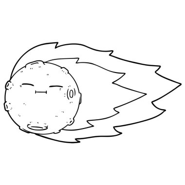 vektör çizim karikatür göktaşı