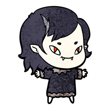 çizgi film dostu vampir kız