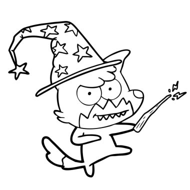 vektör çizim karikatür sırıtan Fox