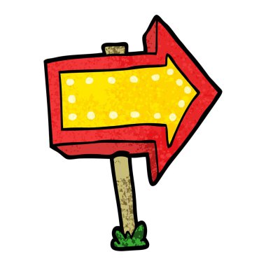 çizgi işaretli ok işareti