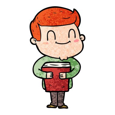 vektör çizim karikatür dostça adam 