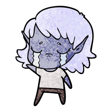 çizgi film ağlayan elf kızı