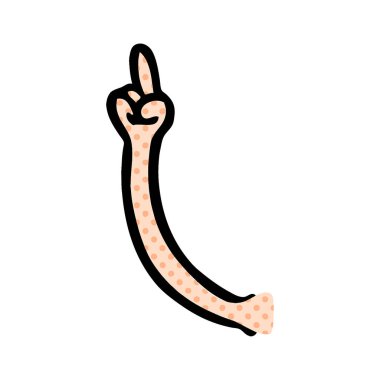 vektör çizim karikatür işaretleme kol