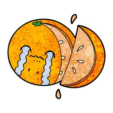 çizgi film turuncu vektör çizim