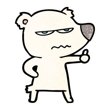 kızgın ayı kutup karikatür Yaşasın vererek