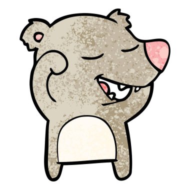 Çizgi film ayısının vektör çizimi