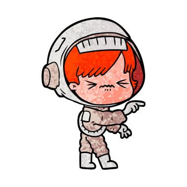 kızgın çizgi film alan kız