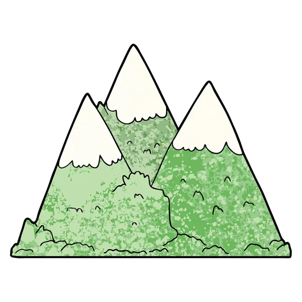 Illustration Vectorielle Des Montagnes Dessins Animés — Image vectorielle