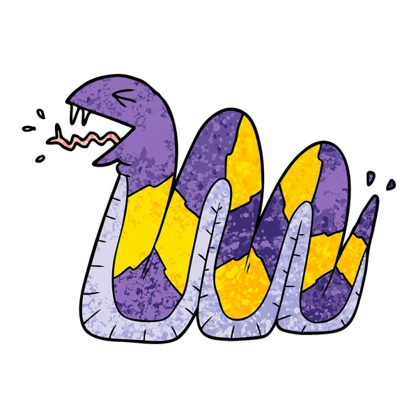 Vektor Illustration Der Cartoon Schlange — Stockvektor