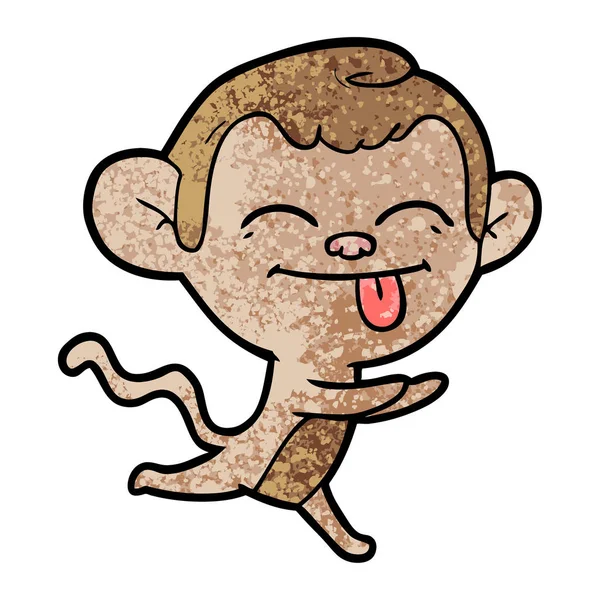 面白い漫画猿のベクトル イラスト — ストックベクタ