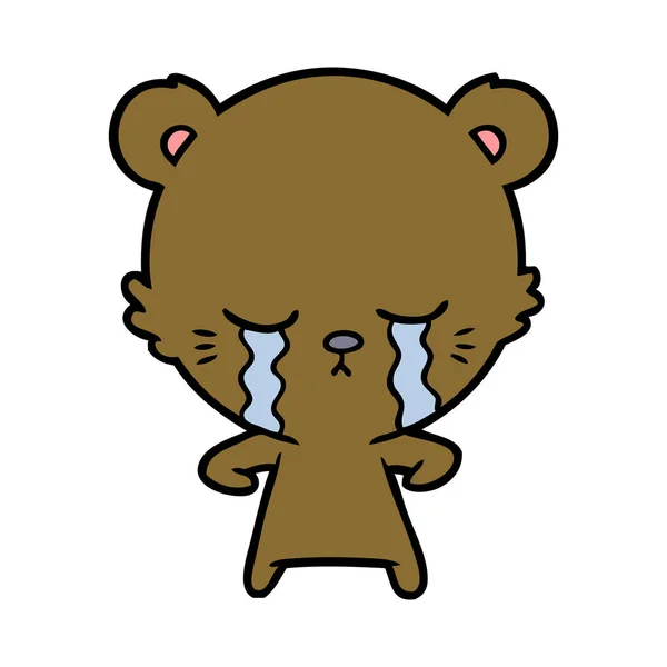 Vektor Illustration Des Bären Cartoon Figur — Stockvektor