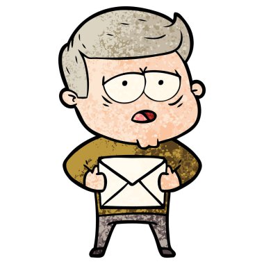 vektör çizim karikatür adam