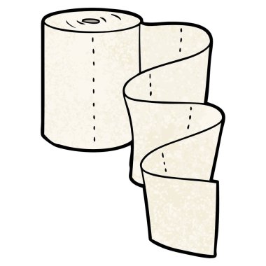 çizgi film mutfak rulo vektör çizim 