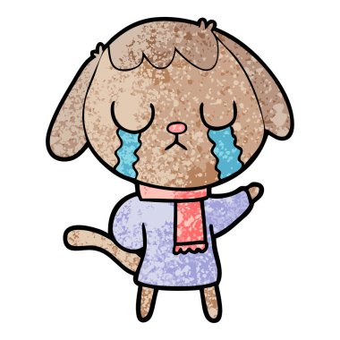 Çizgi film köpeğinin vektör çizimi