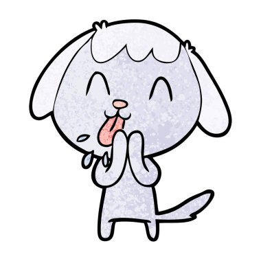 Çizgi film köpeğinin vektör çizimi