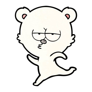 Kutup Ayısı Çizgi Filminin Vektör İllüstrasyonu