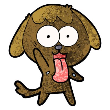 Çizgi film köpeğinin vektör çizimi