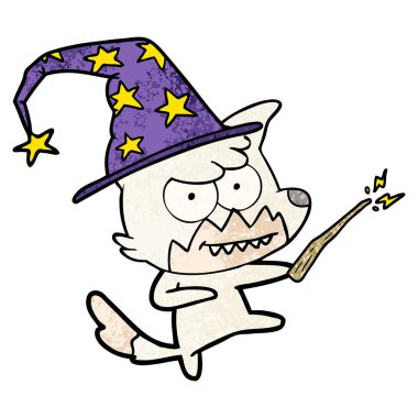 vektör çizim karikatür sırıtan Fox