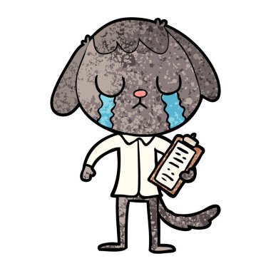 Çizgi film köpeğinin vektör çizimi