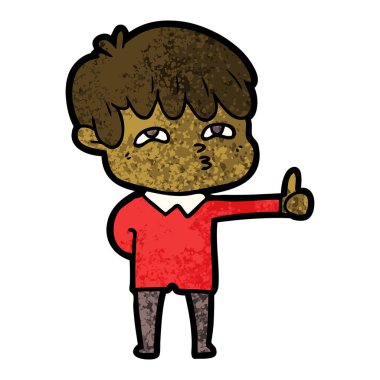 vektör çizim karikatür meraklı adam