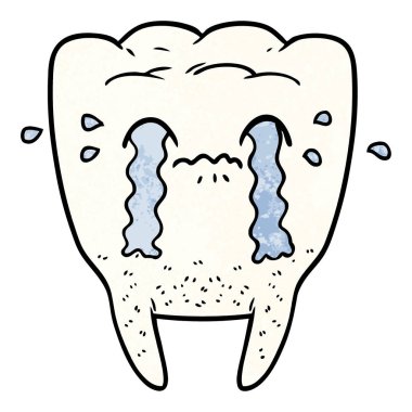 Çizgi film dişinin vektör çizimi