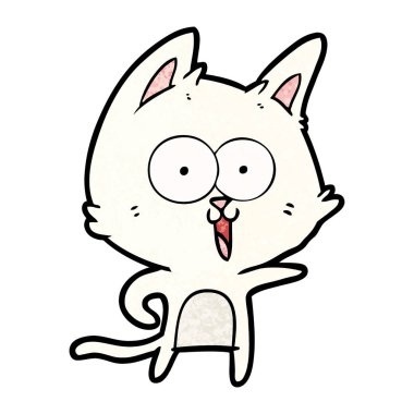 komik karikatür kedi vektör çizim