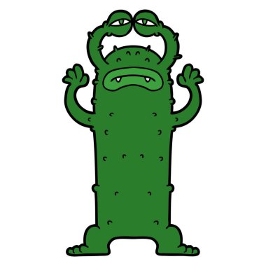 Çizgi film uzaylılarının vektör çizimi