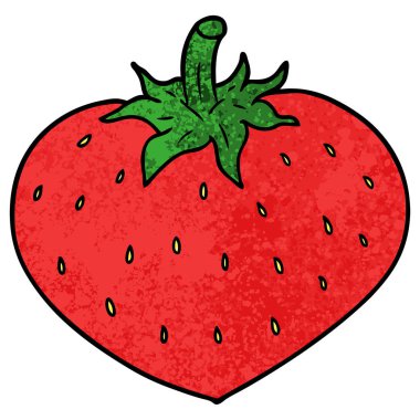 vektör çizim karikatür çilek