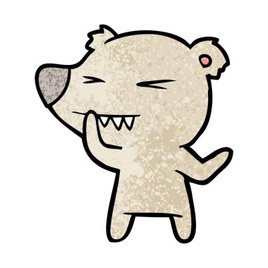 ayı çizgi film karakteri vektör çizim 