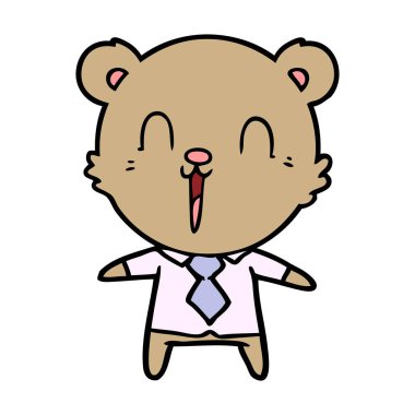 ayı iş çizgi film chraracter