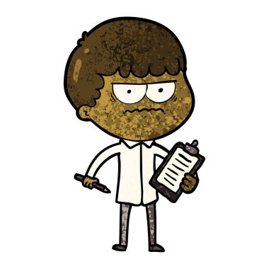 vektör çizim karikatür dostum rahatsız