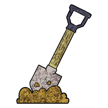 vektör çizim karikatür kürek