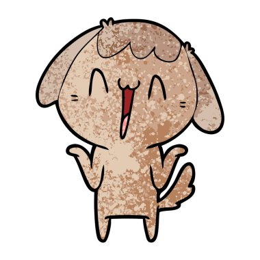 Çizgi film köpeğinin vektör çizimi