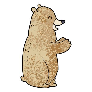 Çizgi film ayısının vektör çizimi