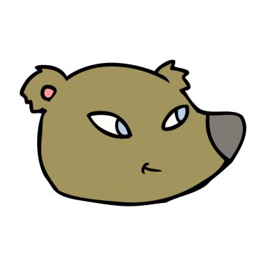 ayı çizgi film karakteri vektör çizim 