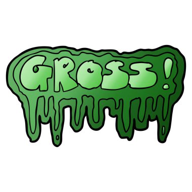 vektör çizim karikatür brüt sembolü