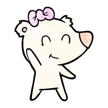 Dişi kutup ayısı karikatür