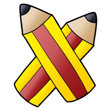 vektör çizim karikatür kalem