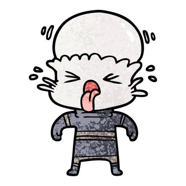 garip karikatür uzaylı vektör çizim