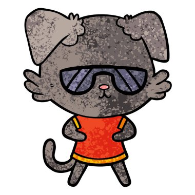 Çizgi film köpeğinin vektör çizimi