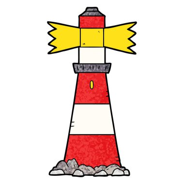 vektör çizim karikatür deniz feneri