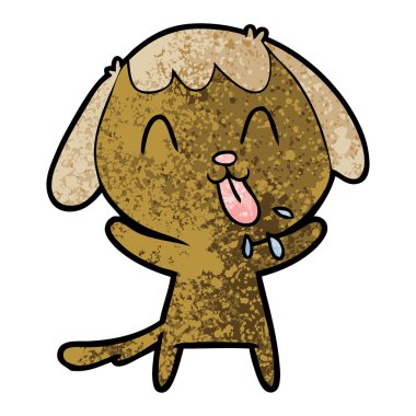 Çizgi film köpeğinin vektör çizimi