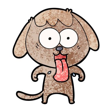 Çizgi film köpeğinin vektör çizimi