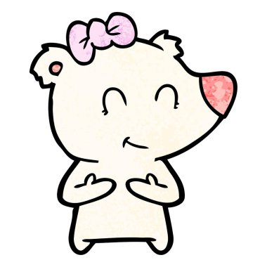 Dişi kutup ayısı karikatür